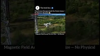 This Drone Charges Itself On Power Lines - No Battery Needed!😱 #DroneTech