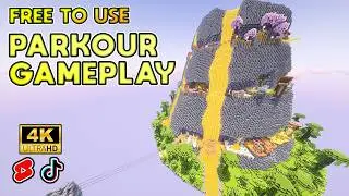 Minecraft Parkour Volcano Gameplay (Free to Use, No Copyright)