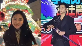 Shen Yue and Dylan Wang at work this Christmas!