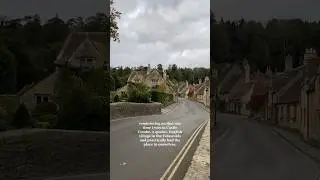 When I had Castle Combe in England, all to myself 🤍 #castlecombe #thecotswolds