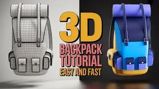Model a backpack 🎒 in under 5 minutes in Blender