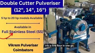 Vikrem Double Cutter Pulveriser / Flour mill (Rice, wheat, Chilli, Ragi and other grains)-9344735694