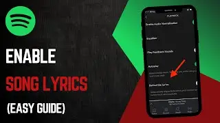 Как включить тексты песен в Spotify