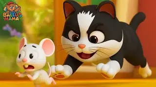 Meow Meow Billi Kerti Meow | म्याऊँ म्याऊँ बिल्ली करती म्याऊँ | Hindi Rhyme | Nursery Rhyme For Kids