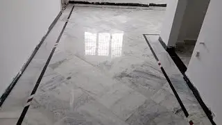 Marble polishing process || latest marble flooring design || white marble diamond polish || #bmp.