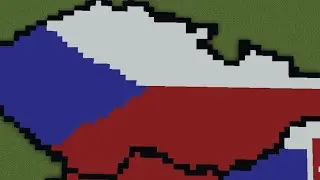 How to build the world map in minecraft &mdash; Europe part 4 &mdash; Czechia 🇨🇿