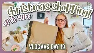 Christmas Shopping, Pet Care & Cleaning! 🎄 Vlogmas Day 19