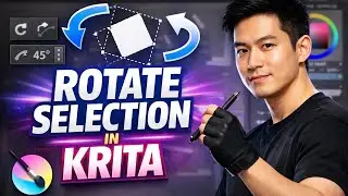 How to ROTATE SELECTION in Krita (Step by Step)