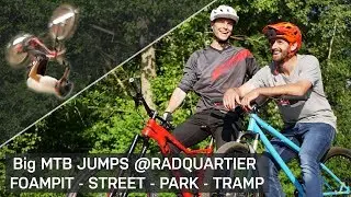 BIG Mountainbike Jumps & Fully Backflip - Session @ RADQUARTIER mit Leo Kast! 🤙🏼🔥