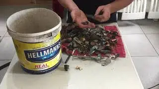 Sorting out scrap metal brass copper lead aluminium