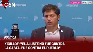 AXEL KICILLOF cruzó a JAVIER MILEI: 