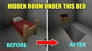 mini block craft  secret base under bad