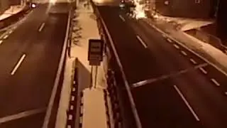 I crashed my car into a bridge