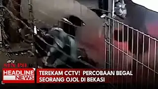 Terekam CCTV!  Percobaan Begal Seorang Ojol di Bekasi