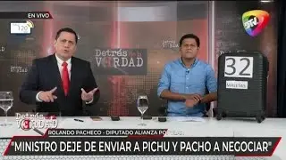 Diputado Pacheco acusa al ministro de gobierno de “no hacer su trabajo” en el caso maletas Alianza 