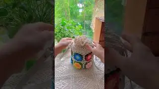 How to Crochet Granny Squares Bucket Storage Bag | Floral Granny Squares Handbag