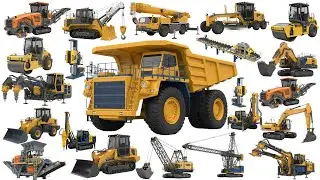 Mining Vehicles | Learn Mining Vehicles with Video, Pictures and Sounds | Guess the Vehicles Name