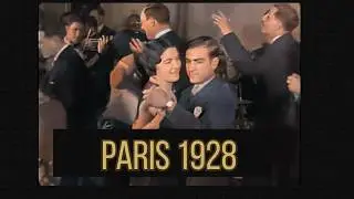 Paris in the 1920s: High Society Party (1928) in Color | HD | Original Sound