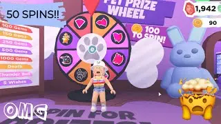 Spinning The PET WHEEL 50 TIMES In Overlook Bay!