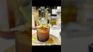 How to make Bloody Mary for Sunday Brunch 😍#homemade #cocktails #drinksrecipes
