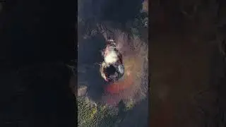 Rinjani Volcano Crater