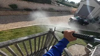 Super satisfying! Composite deck algae removal! 4x speed
