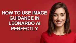 How to Use Image Guidance In Leonardo Ai Perfectly - AshleyHowTo