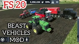 FS 20 Beast Tractor Mod | Best Vehicles Mod #fs20 #farminggames #fs20gameplay
