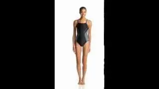 Speedo Women's PowerFLEX Eco Revolve Splice Energy Back One Piece Swimsuit | SwimOutlet.com