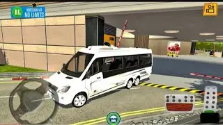 Multi Floor Garage Driver🚐: Driving the Mini Bus inside the Shopping Centre - Android Gameplay