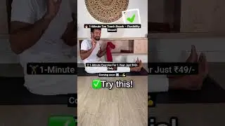 🔥 1-Minute Toe Touch Reach &ndash; Flexibility Boost!