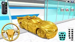 🎁 Golden Gift Car Surprise in 3D Driving Class| Car Driving Games | Gt-GaMeR 🌟