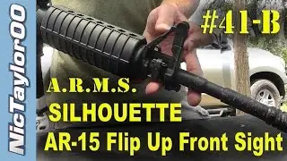 ARMS Silhouette #41-B Flip Up Folding Front Sight & Gas Block for the AR15 Rifle