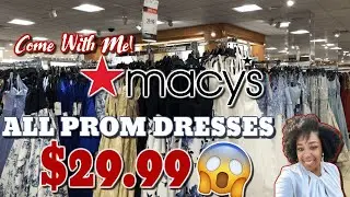 MACY&rsquo;S PANDEMIC SHOPPING *COME WITH ME!!! ALL PROM DRESSES $29.99 😱🙌🏽