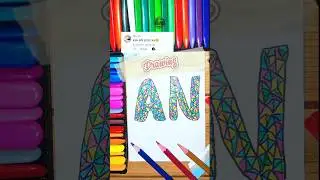Draw Text AN from request #drawing #gambar2d #art #shorts