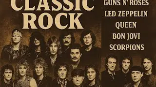 Classic Rock Nonstop Arena Rock Legends 70s 80s 90s | Aerosmith, Queen, Bon Jovi, Led Zeppelin