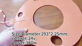 50W 110V 220V Custom Silicone Band Heater with Adhesive Back