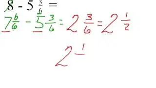Subtracting Mixed Numbers