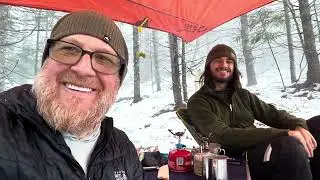 Winter hike in Burr Hill, Vermont 