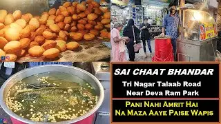 Best Hing GOLGAPPE Wala Pani Nahi AMRIT Hai | SAI CHAAT BHANDAR | Tri Nagar Talaab Road