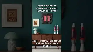 Rare Brutalist Mixed-Media Wall Sculpture Tour | Glowing Acrylic + Gothic Relief | GentlyGems
