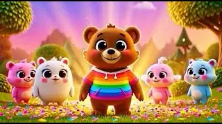 The Hokey Pokey Dance! | Super Colorful 3D Cartoon Kids Song 🌈✨🕺