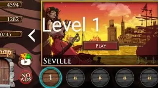 Arrr! Pirte arcade platformer seville level 1
