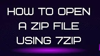 How to Unzip  zip files with 7zip?