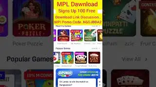 ☑️Mpl Pro Download l 2025 New Update Mpl Pro 100 Rupees Free Use Pomo Code #YtStatus #Mpl #Shorts