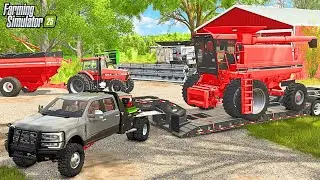 I spent $75,000 on a NEW COMBINE on Grandpas Farm | Farming Simulator 25