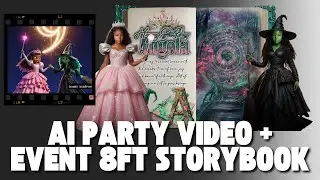 Design an AI Party Video and Event Focal 8ft Storybook