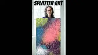 🤩 Happy New Year splatter art prints! (See description for link.) #artprint #art #acrylicpainting