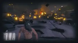 GTA Online | DEMONIC Scene with Slow Motion | Traffic Explosions, Chain Reaction and NPC Chaos