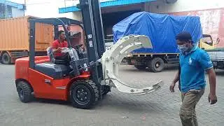 forklift Diesel 3.5 ton - paper roll clamp
